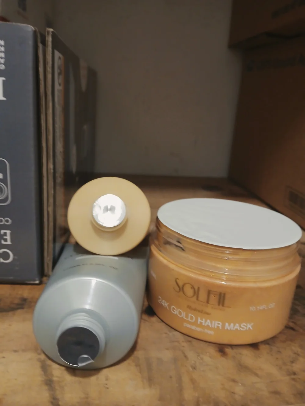 Soleil Hydra Line Moroccan 24K Gold Hair Mask & Shampoo Conditioner Set